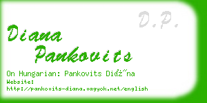 diana pankovits business card